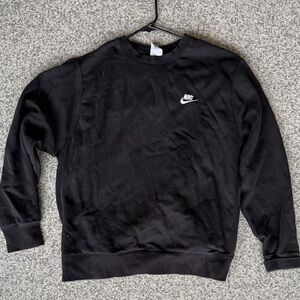 Nike Men's Classic Black Crewneck Sweater
